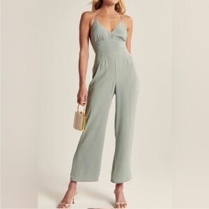 Abercrombie & Fitch Sage Green Jumpsuit